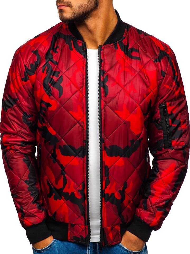 bomber camuflaje hombre