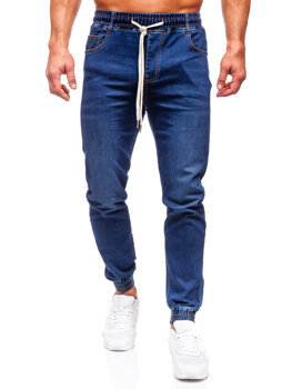 Pantalón vaquero jogger para hombre azul oscuro Bolf 9080