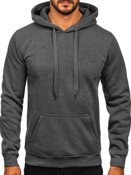 Sudadera con capucha tipo canguro para hombre grafito Bolf MB001