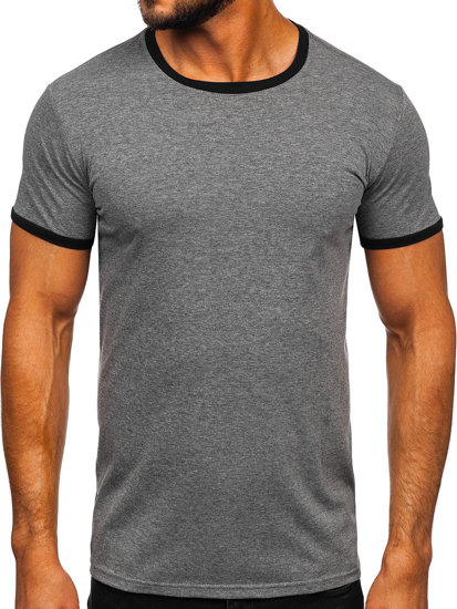 Camiseta tank top sin estampado para hombre negra Bolf 99002