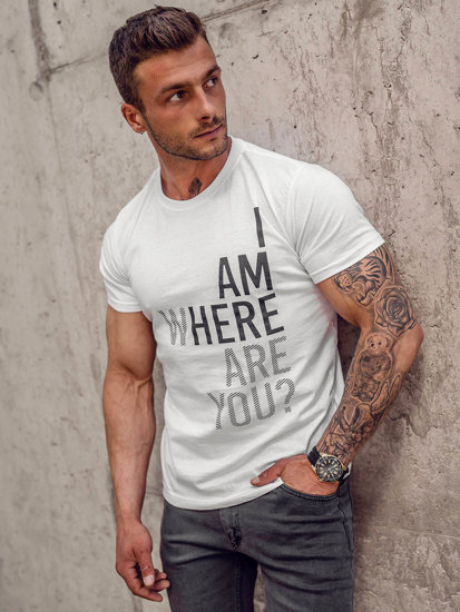 Camiseta algodón de manga corta con impresión para hombre negro Bolf 0404TA  NEGRO