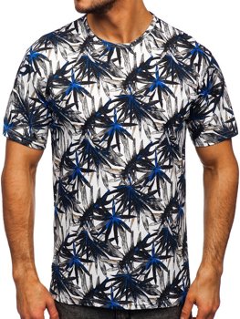 Camiseta estampada para hombre color blanco Bolf 14909