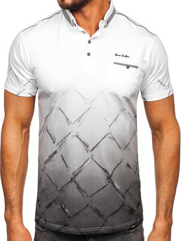 Camiseta polo de manga corta para hombre blanco Bolf 192650