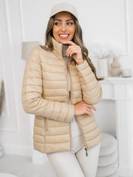 Chaqueta acolchada de entretiempo para mujer camel Bolf 16M9111