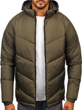 Chaqueta acolchada de invierno para hombre caqui Bolf 31M5036