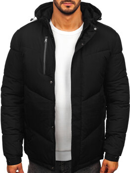 Chaqueta acolchada de invierno para hombre negro Bolf 31M5035