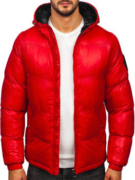 Chaqueta acolchada de invierno para hombre rojo Bolf 5M3198