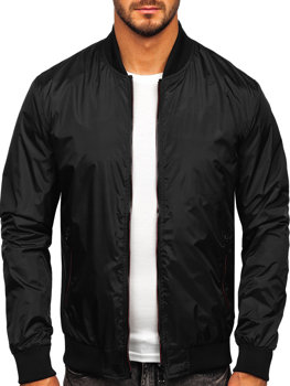 Chaqueta bomber de entretiempo para hombre negro Bolf 7116