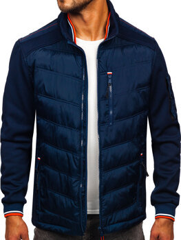 Chaqueta de entretiempo para hombre azul oscuro Bolf EX2357