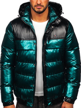 Chaqueta de invierno acolchada para hombre verde Bolf 2146