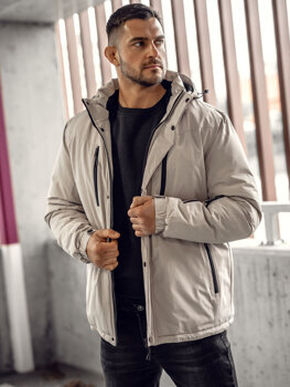 Chaqueta de invierno para hombre gris Bolf 22M320A