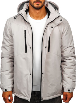 Chaqueta de invierno para hombre gris Bolf 22M321