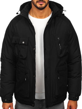 Chaqueta de invierno para hombre negro Bolf 25M9806