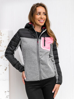 Chaqueta deportiva de entretiempo para mujer negro Bolf KSW4006A1