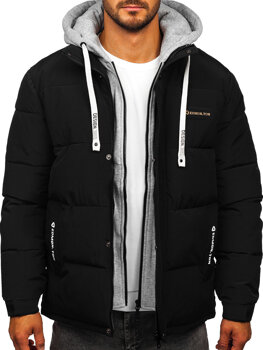 Chaqueta deportiva de invierno para hombre negra Bolf 62M9518