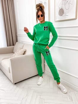 Conjunto de chándal de dos piezas para mujer verde Bolf VE22