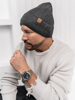 Gorro forrado de invierno para hombre grafito Bolf 387043