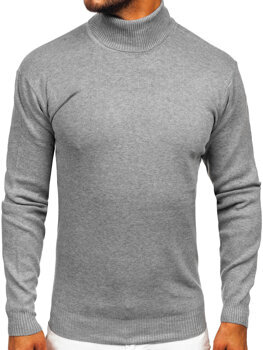 Jersey de cuello alto básico para hombre gris Bolf S8517