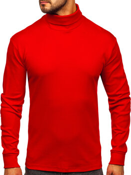 Jersey de cuello alto básico para hombre rojo Bolf 145347-1