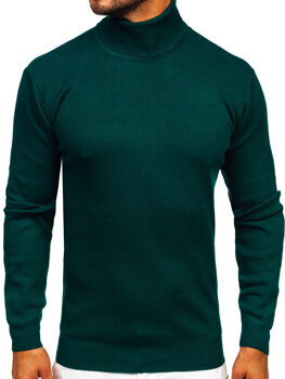 Jersey de cuello alto básico para hombre verde Bolf S8517