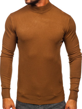 Jersey de cuello medio básico para hombre marrón Bolf W1-1725
