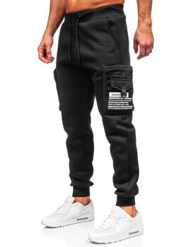 Joggers cargo cálidos para hombre Negro Bolf K22