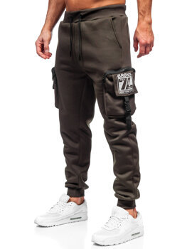 Joggers cargo cálidos para hombre Verde Bolf K23