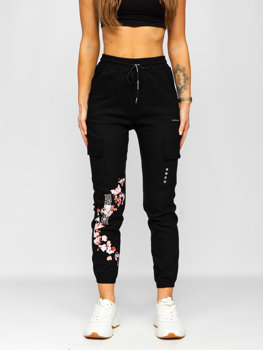 Joggers cargo negros para mujer Bolf AF5120ND