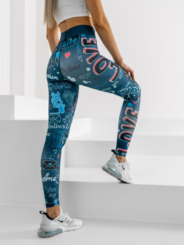 Leggings azul oscuro para mujer Bolf 20755