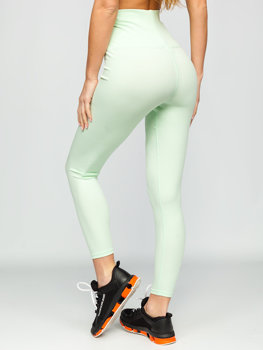 Leggings para mujer verde menta Bolf HH040