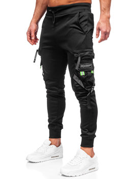 Pantalón cargo cargo joggers para hombre negro Bolf HS7162