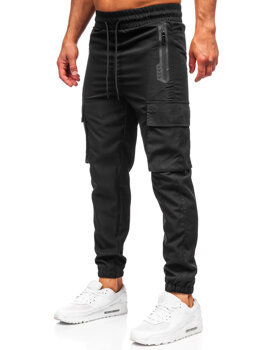 Pantalón cargo de chándal jogger para hombre negro Bolf HSS297