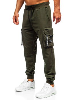 Pantalón cargo de chándal jogger para hombre verde Bolf K20