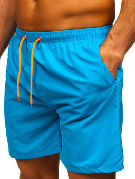 Pantalón corto de baño para hombre azul Bolf HN123