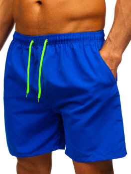 Pantalón corto de baño para hombre azul medio Bolf HN123