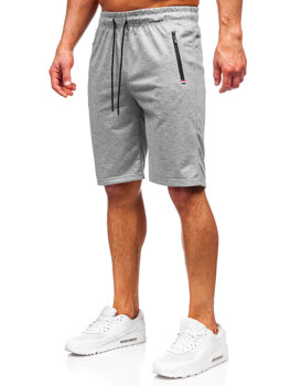Pantalón corto de chándal para hombre gris Bolf JX802
