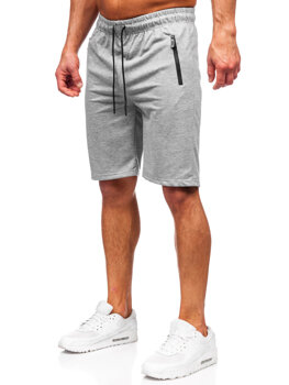 Pantalón corto de chándal para hombre gris Bolf JX805