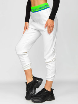 Pantalón de chándal para mujer blanco Bolf H1007A