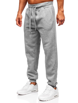 Pantalón grueso de chándal jogger para hombre gris Bolf MS002