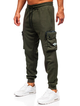 Pantalón jogger de chándal cargo hombre verde Bolf K17