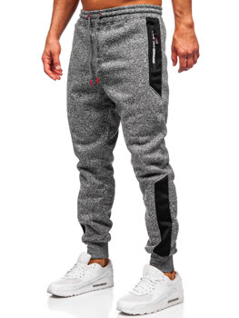 Pantalón jogger de chándal forrado para hombre antracita Bolf Q1100