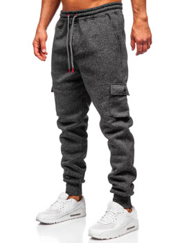 Pantalón jogger de chándal forrado para hombre grafito Bolf Q1108