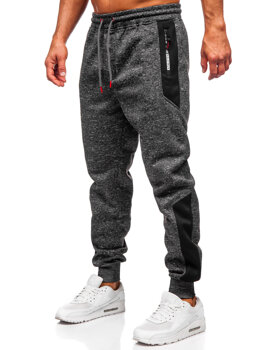 Pantalón jogger de chándal forrado para hombre grafito Bolf Q1200