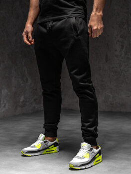 Pantalón grueso de combate joggers de chándal para hombre negro Bolf  JX8709A NEGRO