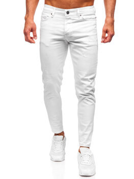 Pantalón vaquero slim fit para hombre blanco Bolf 5877