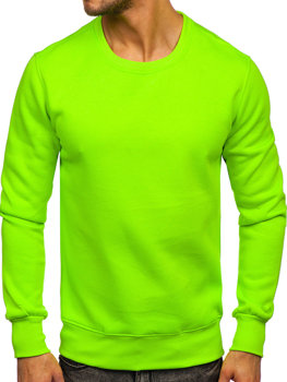 Sudadera sin capucha para hombre color verde neón Bolf 2001