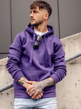 Sudaderas violeta con capucha para hombre Coleccion 2024