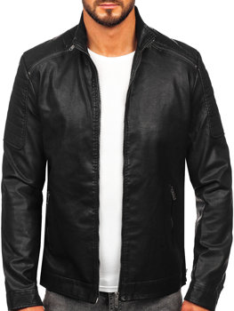 Chaqueta bomber de cuero para hombre blanco Bolf 7110A BLANCO