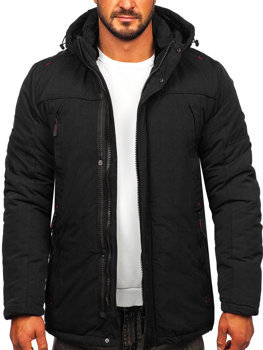 Chaqueta parka alaska de invierno para hombre negro Bolf WX032 NEGRO