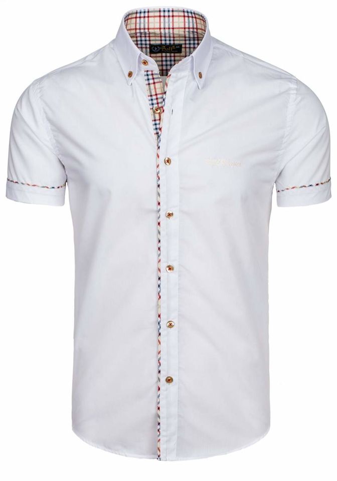 Camiseta de manga corta con impresión para hombre blanco Bolf 14950A BLANCO